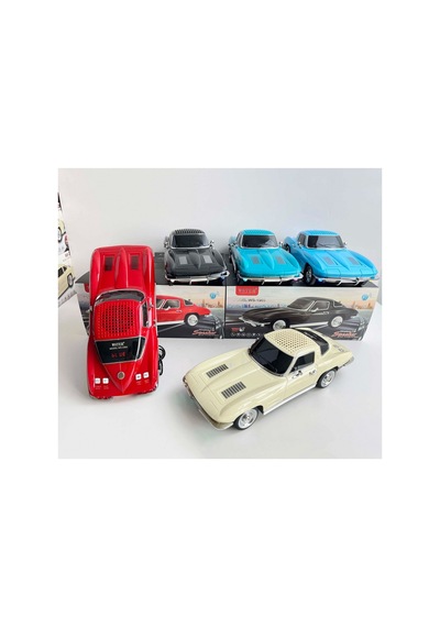 Chevrolet Nostaljik Araba Bluetooth Speaker Şarjlı Led Işıklı Kablosuz Hoparlör Fm Sd Kart Usb