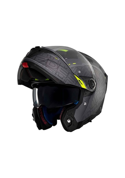 Mt Atom 2 Sv Destiny C2 Mat Çene Açılır Kask Siyah - Gri