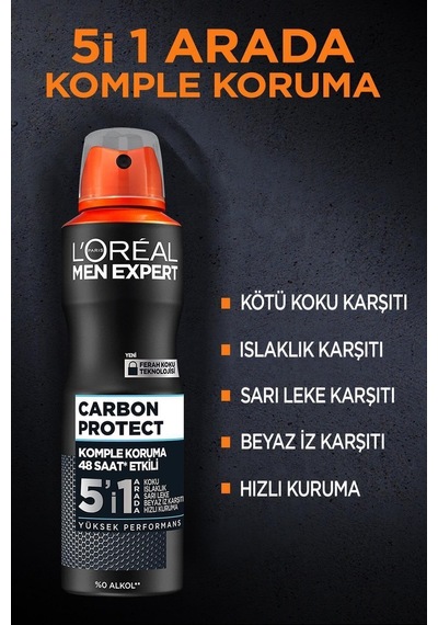 L'oreal Paris Men Expert Carbon Protect Deodorant 150 Ml