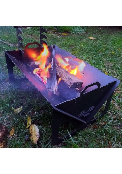 Exp-outdoor Ateş Kutusu Mangal Pratik Demonte Paslanmaz Izgara Kamp Piknik Çok Renkli