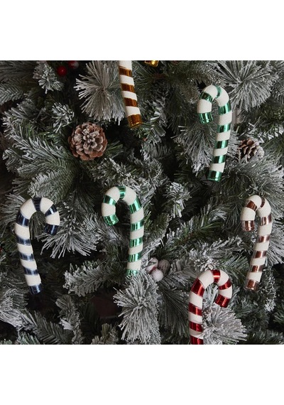 Asılabilir Yılbaşı Yeniyıl Ağacı Süsü Baston Şeker Candy Cane 14cm Christmas New Year Candy Stick Ornaments