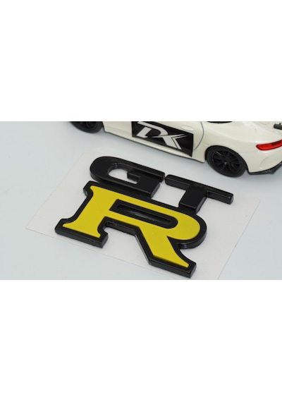 Dk Tuning Nissan Gtr Bagaj Sarı Siyah Logo Amblem Arma Bagaj Arma