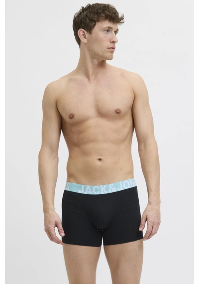 Jack & Jones Jack Jones Connor Solıd 3 Lü Paket Erkek Boxer 12285740 Siyah