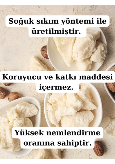 Shea Yağı 100 Ml - %100 Saf Soğuk Sıkım Shea Karite Butter 20 ML