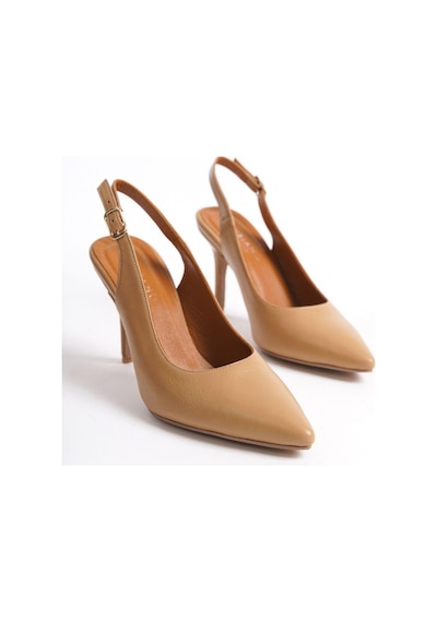 Mubiano Hakiki Deri Collection Kadın Topuklu Stiletto & Ayakkabı Nude -mcalm433-n Nude