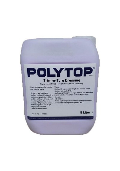 Polytop Trim & Tyre Dressing Motor Trim Koruyucu Ve Parlatıcı 5lt.