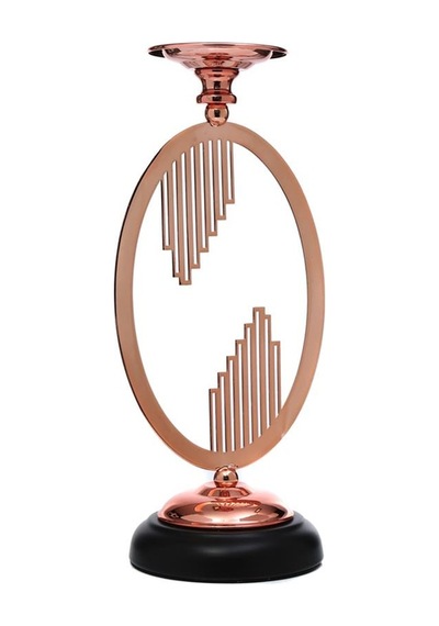 Vitale Bronz Çember Şamdan 12 12 32 Cm Ak.je0113