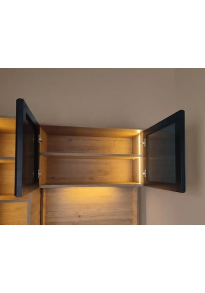 Ceviz Kahve Köşesi Led Işıklı Kahve Köşesi Ünitesi Modern Tasarım Ceviz Renk 200 Cm Yükseklik 125 Cm Genişlik Ceviz Kahve Köşesi Led Işıklı Kahve Köşesi Ünitesi Modern Tasarım Ceviz Renk 200 Cm Yükseklik 125 Cm Genişlik