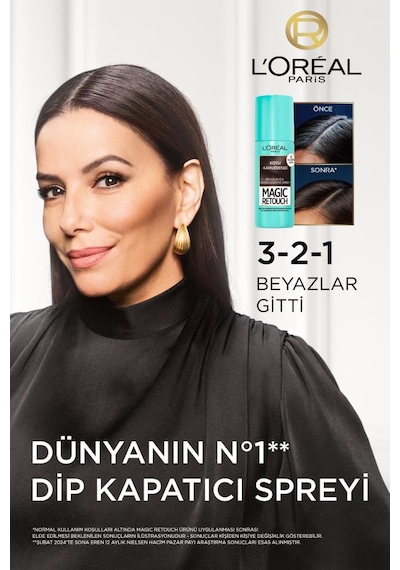 L'Oréal Paris 2'li Magic Retouch Beyaz Dipleri Kapatıcı Sprey - Kumral