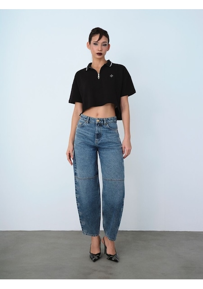 LOFT Balloon Balloon Fit Kadın Pantolon Lf2040335 Q1.v1 Denim