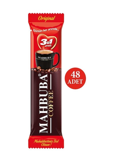 Mahbuba Coffee 3ü1 Arada Hazır Kahve 48 x 18 G