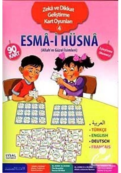 Esma-İ Hüsna - Zeka ve Dikkat Geliştirme Kart Oyunları 4 Kod:54