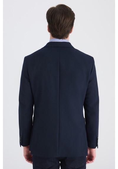 D's Damat Ds Damat Slim Fit Lacivert Diyogonal Kumaş Ceket 5hc04ır06494m 101