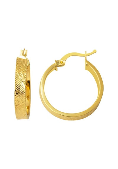 Bilezikci 2,5 Cm. Çaplı Versace Halka Küpe 14 Ayar Altın Kphas14k30234