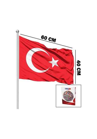 Alpaka Kumaş Türk Bayrak 40x60cm Bx40 Diğer