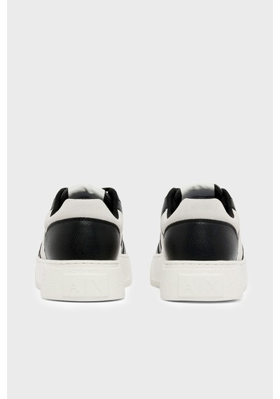 Armani Exchange Logolu Sneaker Ayakkabı Erkek Ayakkabı Xm002627 Af17540 Mc482 Siyah-beyaz SİYAH-BEYAZ