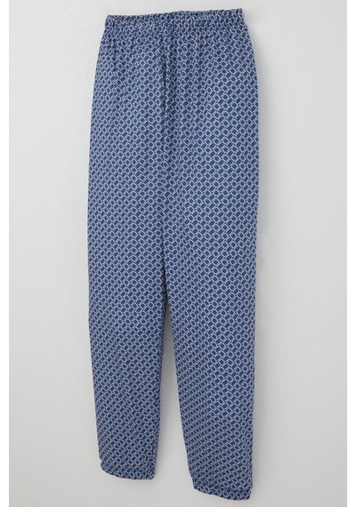 Breeze Erkek Çocuk Pijama Takımı Kare Desenli 9-12 Yaş, Mavi Mavi