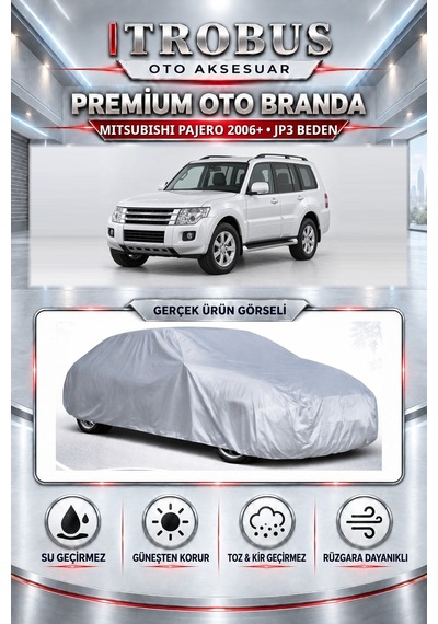 Mitsubishi Pajero Sport 3.5 Benzinli 1996-2025 Uyumlu Premium Araba Brandası Oto Branda Jp3 Beden