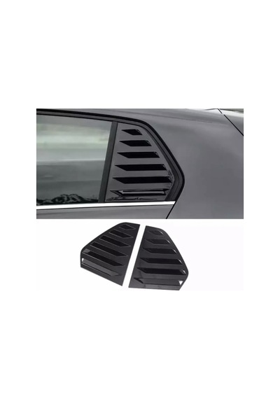 Volkswagen Aksesuar Golf 6 Kelebek Cam Kaplama Vizörü pianoblack