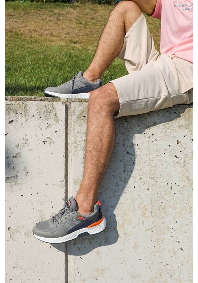 Jump 26497 Gri Erkek Ayakkabı Spor Ayakkabı Yürüyüş & Koşu Gri