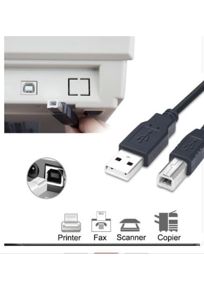 Usb Printer Kablosu 1.5 Metre Usb2.0 - Siyah