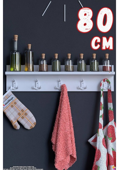 Kedi 15 Kancalı Mutfak Askısı 3'lü Set 76,4x19 Cm - Şık Tasarım, Çok Amaçlı Düzenleyici Ve Yer Tasarrufu Beyaz Kedi 15 Kancalı Mutfak Askısı 3'lü Set 76,4x19 Cm - Şık Tasarım, Çok Amaçlı Düzenleyici Ve Yer Tasarrufu Beyaz