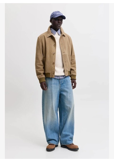 Jack & Jones Jorfrederiksberg Erkek Kazak 12300465 Ekru