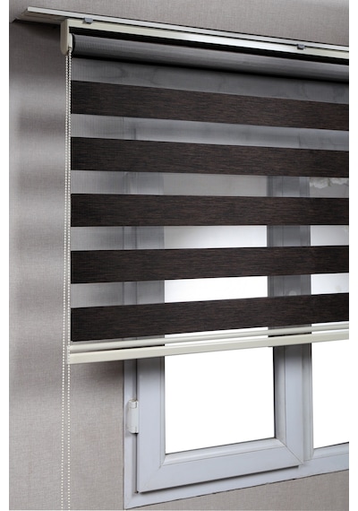 Acı Kahve Bambu Zebra Stor Kaliteli Güneşlik Perdele