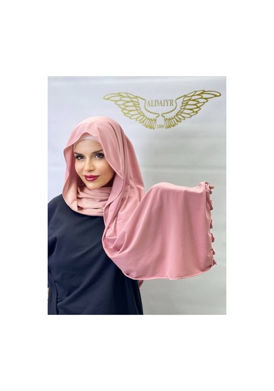 Aldaıyr Tesettür Sandy Şal İpli Pembe Gul Ku