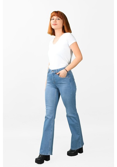 Kadın Çan Paça Kot Pantolon 001