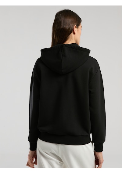 Everlast Ever Classics Wmn Siyah Kadın Kapüşonlu Full Zip Sweatshirt Siyah