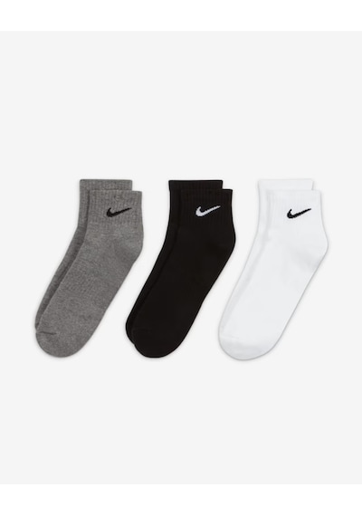 Nike Sx7667-964 Everyday Cushioned Bilek Antrenman Çorapları 3 Çift Cok Renklı