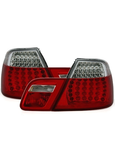 Bmw E46 Coupe Lcı Uyumlu Kırmızı Beyaz Led Stop 2002-2005