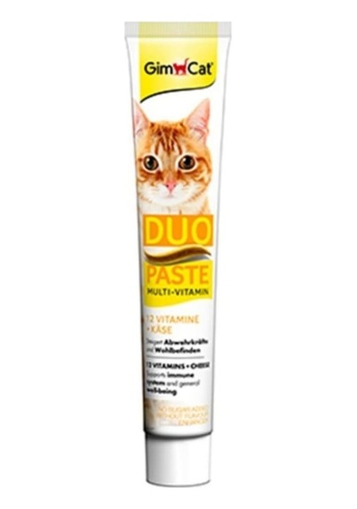 Gimcat Multi Vitamin Duo Paste Peynirli 12 Vitamin Kedi Macunu 50 Gr