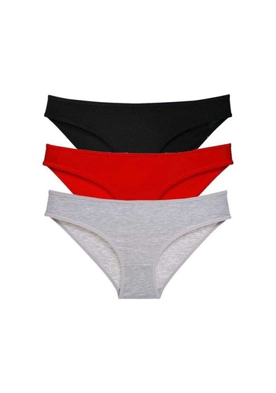 3 Adet Süper Eko Set Likralı Kadın Slip Külot 540 Beden: S Standart
