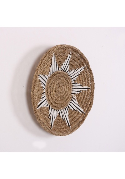 Doğal Rafya Duvar Tabağı 40 Cm
