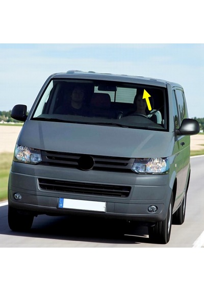 Vw Transporter T6 10-15 Sol Sürücü Taraf Güneşlik Gri 7h5857551b