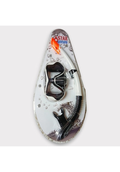 Star Diving Dalış Maskesi Ve Snorkel Yetişkin - 51715-beyaz Çok Renkli