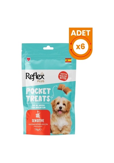 Reflex Plus Pocket Treats Hassas Köpekler İçin Köpek Ödül Maması 70 Gr 6 Adet