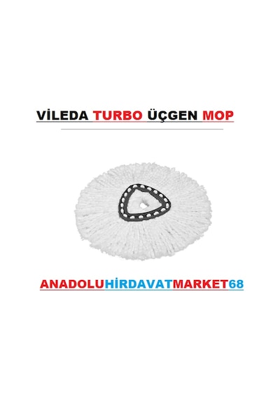 Vileda Turbo Pedalli Yedek Mop Mikrofiber Üçgen Mop