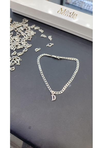 925 Ayar Gümüş 3.5 Mm Gurmet Harfli Bileklik