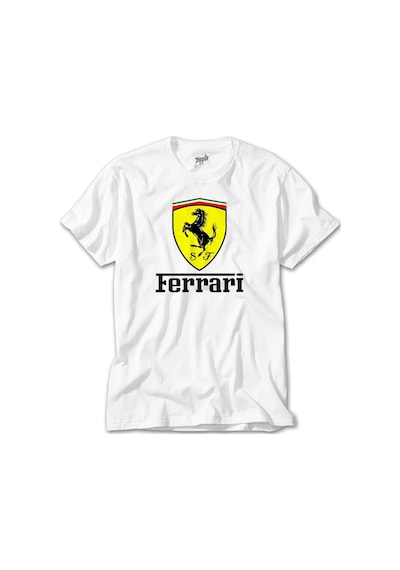 Ferrari Lite Beyaz Tişört Beyaz