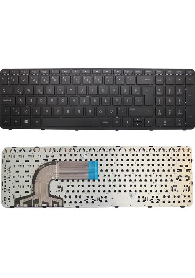 Siyah-ışıksız, Notebook Klavye - Hp 15-g011st G7x20ea, 15-g210nt M3j98ea Muadili İle Uyumlu