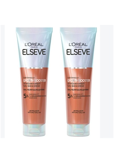 Elseve Growth Dökülme Karşıtı Saç Bakım Kremi 2 X 150 Ml