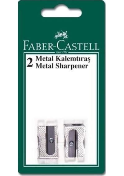 Faber-Castell 2 Metal Kalemtras Yedekli