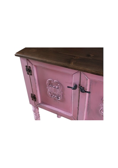Wood Dresuar Ahşap Pastel Boyalı Eskitme Tarz Dresuar