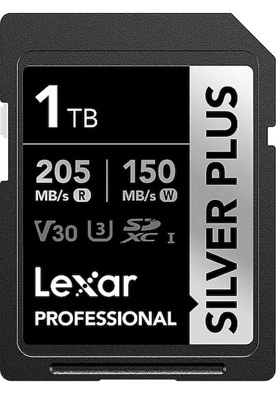 Lexar Silver Plus 1 TB 205 MB 4K V30 Uhsı SD Hafıza Kartı