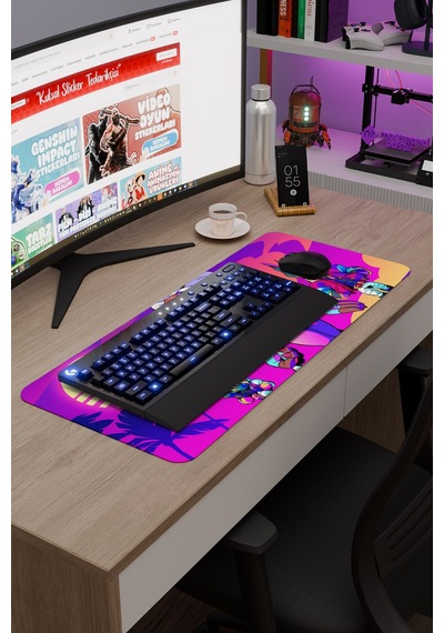 Brawlhalla Kaymaz Dikişli Kauçuk Oyuncu Mousepad V4 - 70x30 Xl Gaming Mouse Pad Fare Altlığı