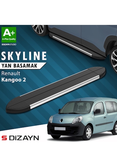 S-dizayn Renault Kangoo 2 Skyline Krom Yan Basamak 193 Cm 2008-2020 A+ Kalite