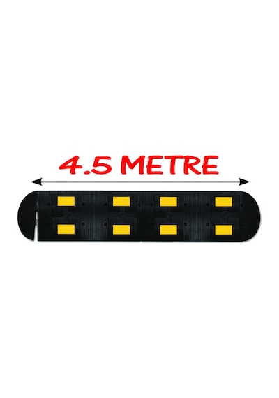 Trafik Kasis Kauçuk Yol Kasisi Hız Kesici Kauçuk Şaseli Kasis 4.5 Metre 50x40 Cm